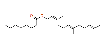 (Z,E)-3,7,11-Trimethyl-2,6,10-dodecatrienyl octanoate
